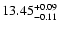 $\rm 13.45_{-0.11}^{+0.09}$