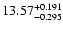 $\rm 13.57_{-0.295}^{+0.191}$