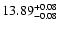 $\rm 13.89_{-0.08}^{+0.08}$