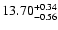 $\rm 13.70_{-0.56}^{+0.34}$