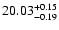 $\rm 20.03_{-0.19}^{+0.15}$