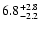 $\rm 6.8_{-2.2}^{+2.8}$