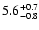$\rm 5.6_{-0.8}^{+0.7}$