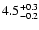 $\rm 4.5_{-0.2}^{+0.3}$