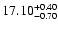 $\rm 17.10_{-0.70}^{+0.40}$