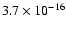 $3.7\times10^{-16}$
