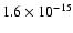 $1.6\times10^{-15}$