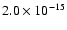 $2.0\times10^{-15}$