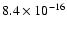 $8.4\times10^{-16}$