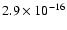 $2.9\times10^{-16}$
