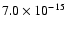 $7.0\times10^{-15}$