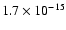 $1.7\times10^{-15}$