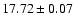 $17.72\pm0.07$