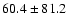 $60.4 \pm 81.2$