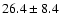$26.4 \pm 8.4$
