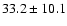 $33.2 \pm 10.1$