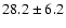 $28.2 \pm 6.2$