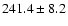 $241.4 \pm 8.2$