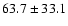 $63.7 \pm 33.1$