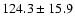$124.3 \pm 15.9$