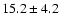 $15.2 \pm 4.2$