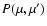 $P(\mu ,\mu ')$