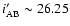 $i'_{\rm AB} \sim 26.25$