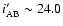 $i'_{\rm AB} \sim 24.0$