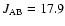 $J_{\rm AB}=17.9$
