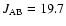 $J_{\rm AB}=19.7$