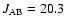 $J_{\rm AB}=20.3$