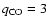 $q_{{\rm CO}}=3$