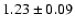 $1.23\pm0.09$