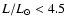 $L/L_{\odot} < 4.5$