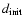 $d_{\rm init}$