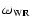 $\omega_{{\rm WR}}$