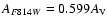 $A_{F814W} = 0.599 A_{\rm V}$