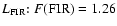 $L_{\rm FIR}{:}\; F{\rm (FIR)} = 1.26$