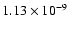 $1.13\times10^{-{9}}$
