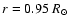 $r=0.95~R_{\odot}$