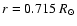 $r=0.715~R_{\odot}$