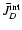 $\bar{J}_D^{\rm int}$