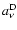 $a^{\rm D}_{\nu}$