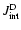 $J_{\rm int}^{\rm D}$