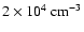 $2 \times 10^{4}~{\rm cm}^{-3}$