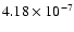 $4.18\times 10^{-7}$