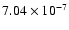 $7.04\times 10^{-7}$