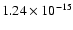 $1.24\times 10^{-15}$