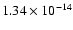 $1.34\times 10^{-14}$