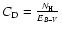 $C_{\rm D} = \frac{N_{\rm H}}{E_{B-V}}$
